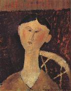 Amedeo Modigliani Portrait of Mrs.Hastings (mk39) oil painting on canvas